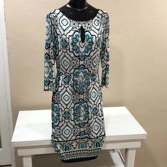 liz claiborne long dresses Vintage Liz Claiborne Long Sleeve Dress – Evangeline Cottage main image 1